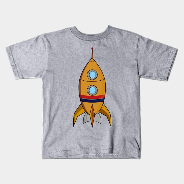 Spaceship Kids T-Shirt by loiloiloi